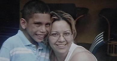 Denis Martez and mother, Martha Quesada.