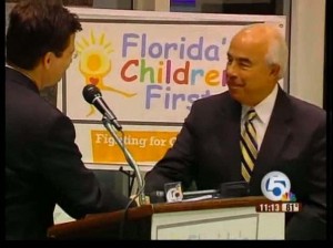 News 5's Jim Sackett receives FCF Media Advocacy Award.