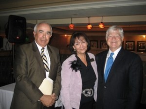 Jim Sackett, FCF Executive Director Christina Spudeas, Richard Slawson